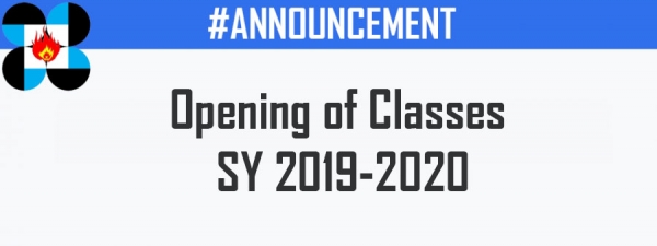 Opening of Classes SY 2019-2020